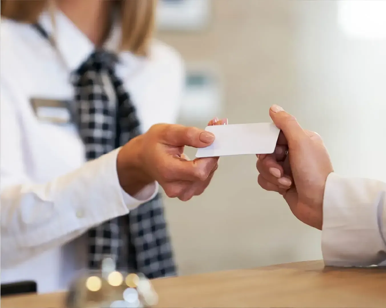 check-in en un hotel