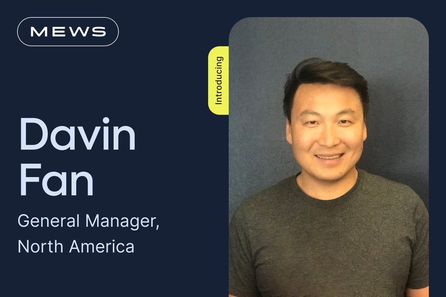 Staff Announcment – Devin Fan