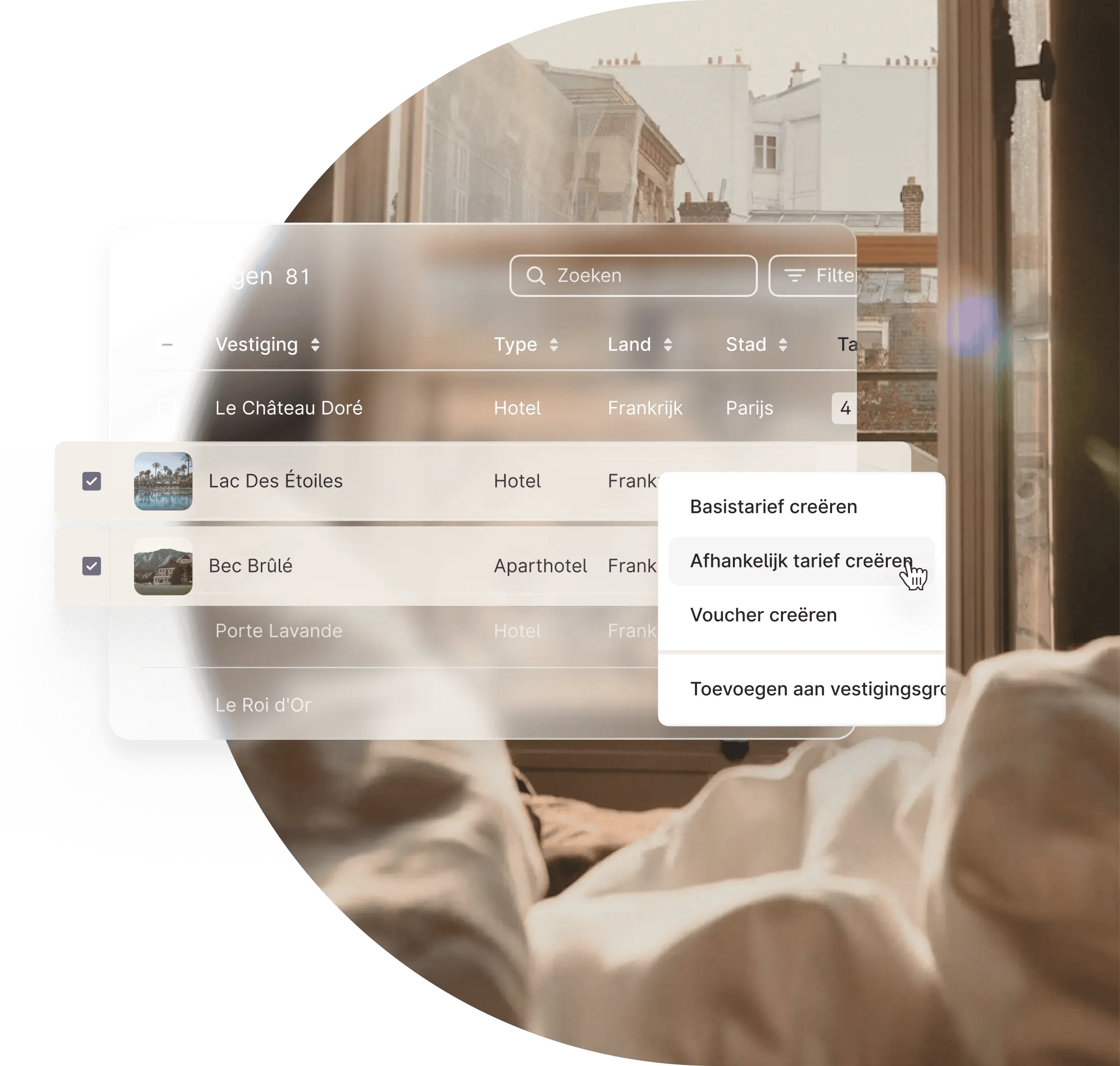 Beheer van meerdere accommodaties 