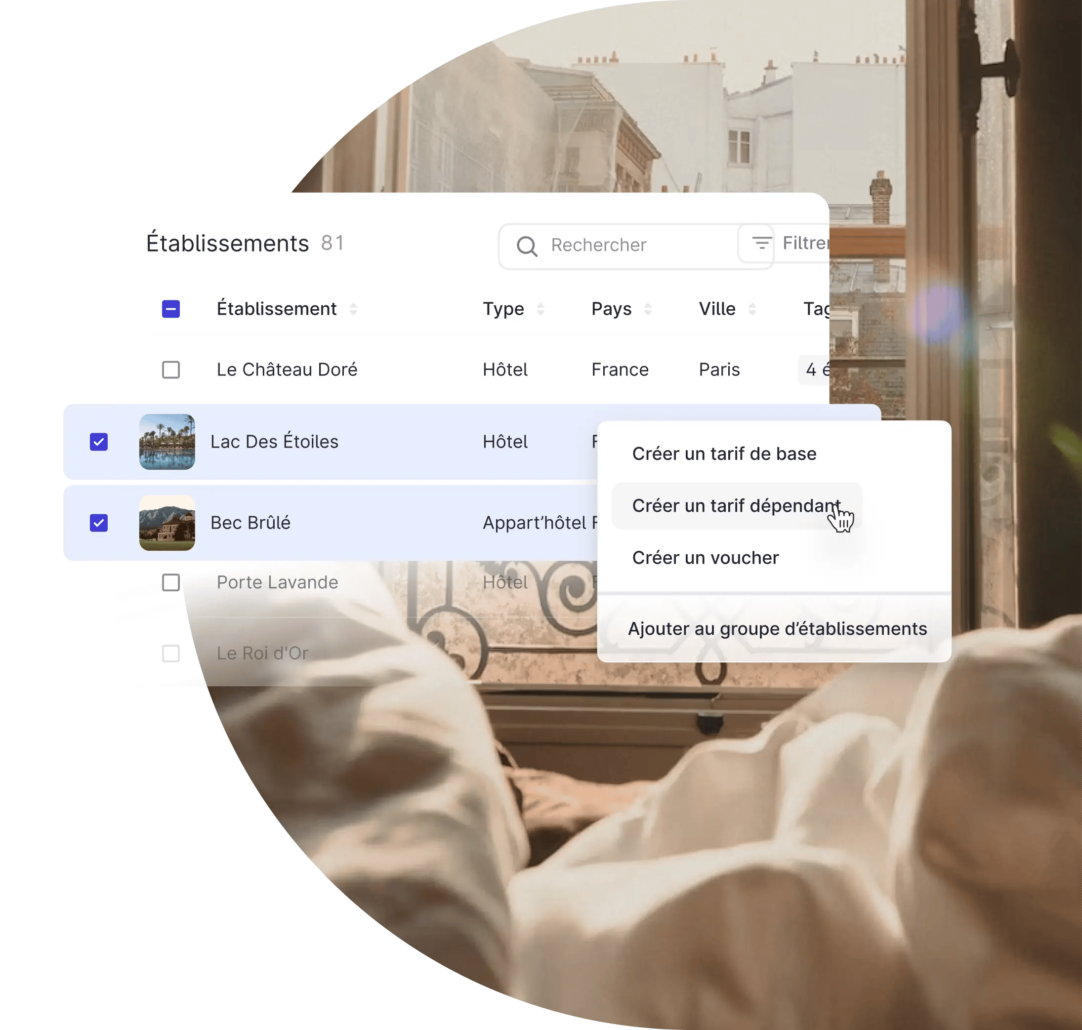 Gestion multiétablissement 