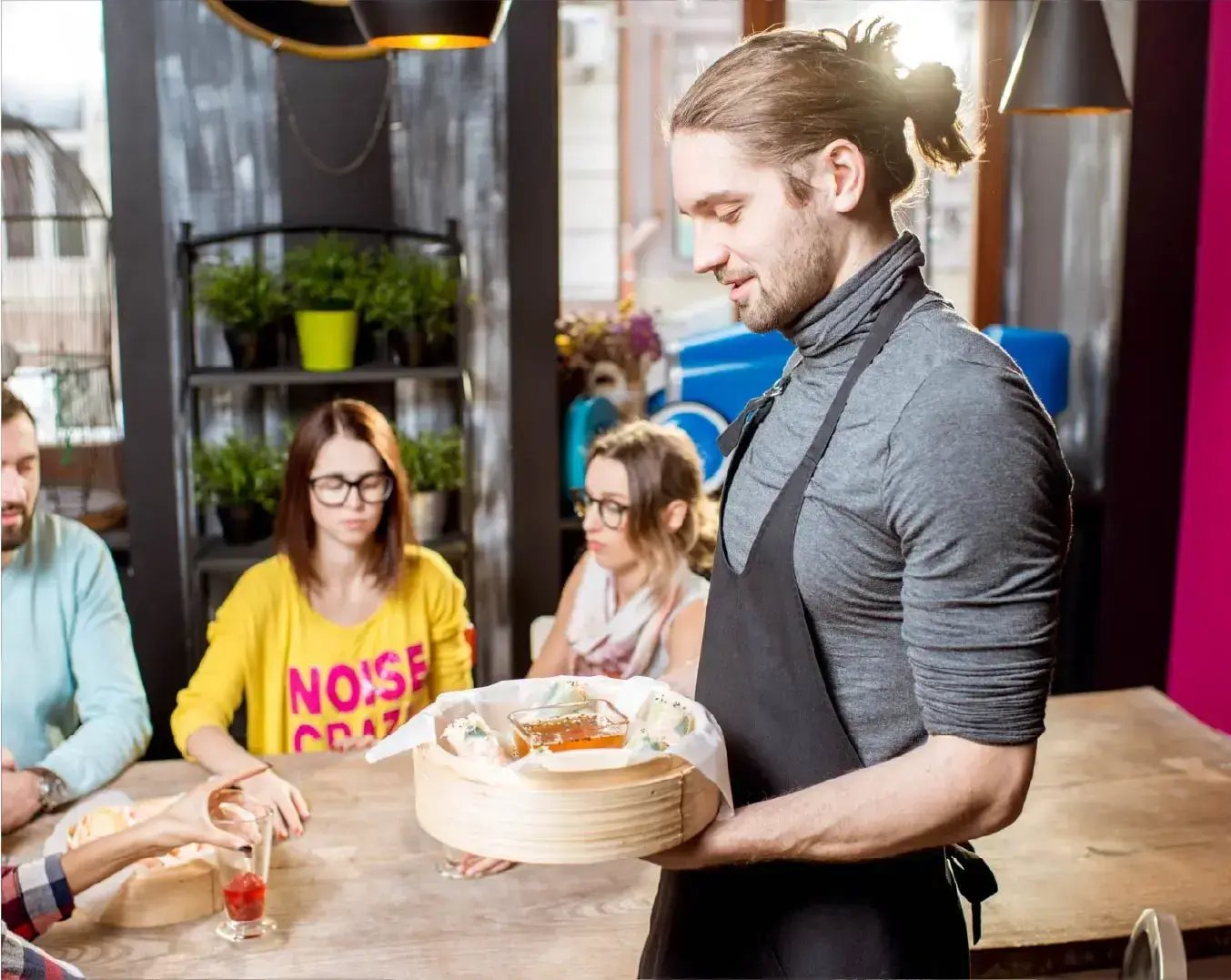 périodes de rush au restaurant